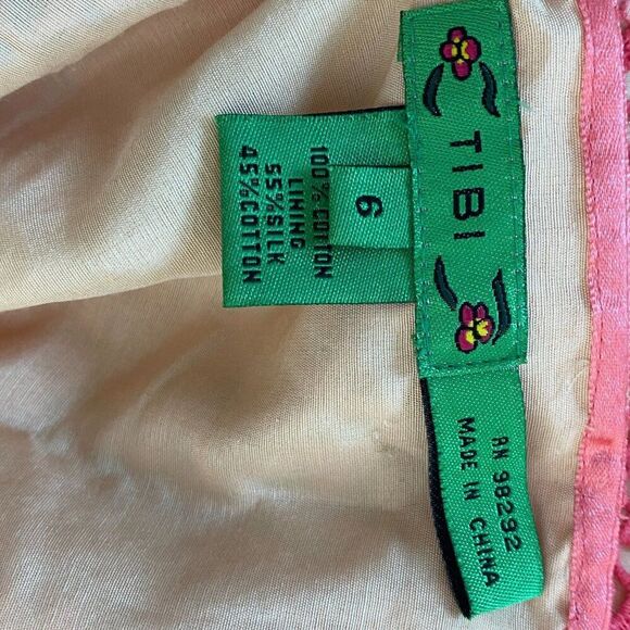 Tibi Skirt Size 6 Pink Lace Overlay - Picture 5 of 5